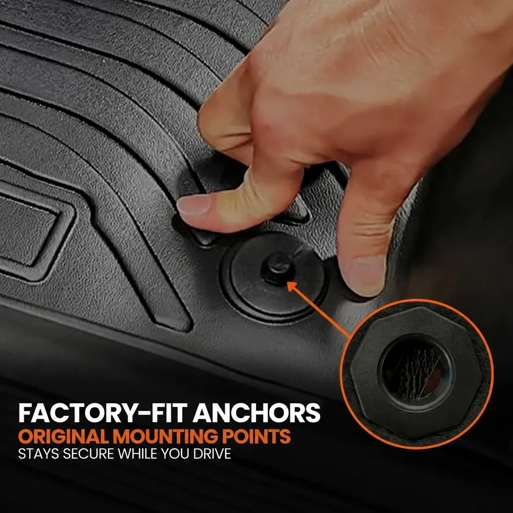 Original floor mat mounting points