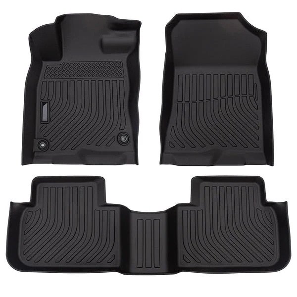 Three-piece interior floor mat kit